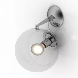Luster Lamp Pearl Shade 3d model