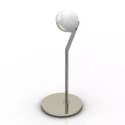 Brown Wood Bedside Table With Circle Handle 3d model
