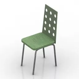 Low Wood Chair 3d model