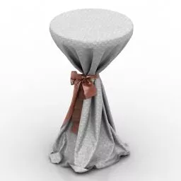 High Dining Table 3d model
