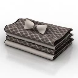 Set Of Scarf Tie 3d model