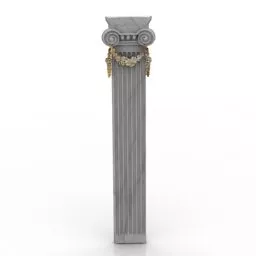 City Building Gate Component 3d model