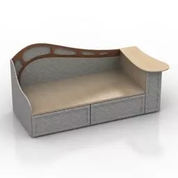 Upholstery Sofa Lego Shape 3d model