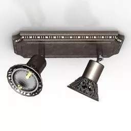 Beautiful Spot Lamp With Decorative Pattern 3d model