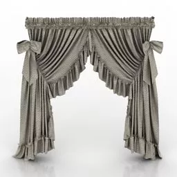 Curtain Modern Style 3d model