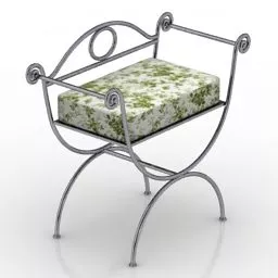 Steel Seat Ferro 3d model
