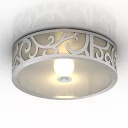 Luster Circle Carved Shade 3d model