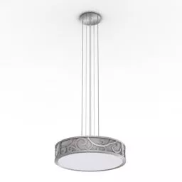Luster Eglo Circle Carved Shade 3d model