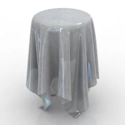 C Shape Table 3d model