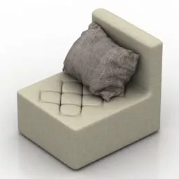 Modern Pad Armchair 3d model