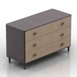 Locker Livorno Six Drawers 3d model
