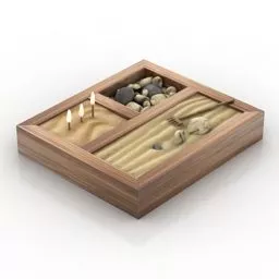 Japanese Decor Zen Garden 3d model