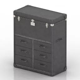 Tv Locker L Shape 3d model