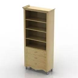 Wood Locker Children Room 3d model