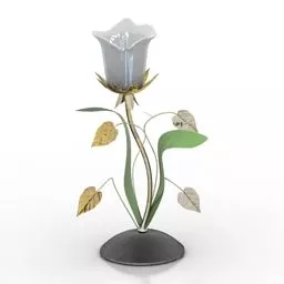 Luster Spiral Crystal Lamp 3d model