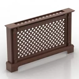 Wood Screen Radiator 3d model