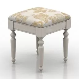 Antique Seat Bedroom Furniture 3d model