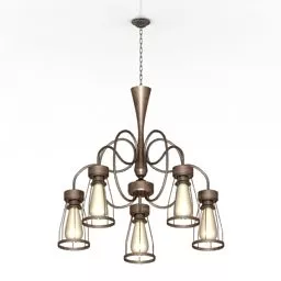 Luster Lamp Jade Shaped 3d model
