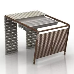 Pergola Corradi Outdoor Structure 3d model