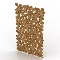 Panel Screen Carved Cicles 3d model