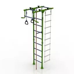 Wall Bars Gym Equipment 3d model