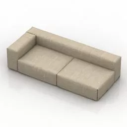 Sofa Flower Module Shape 3d model