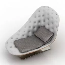 Armchair Bohemian With Pillow 3d model
