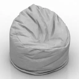 Leather Bag Chair 3d model