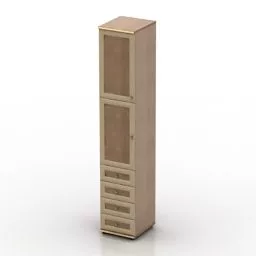 Locker Wardrobe Six Drawers 3d model