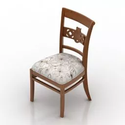 Classroom Wood Chair 3d model