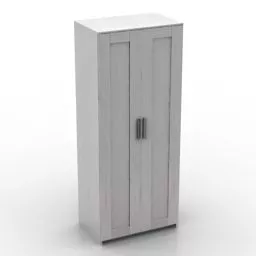 White Wardrobe Ikea 3d model