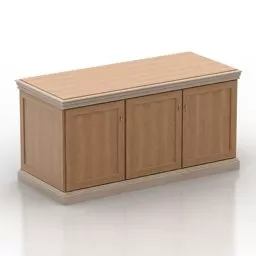 Locker With Polygon Drawer 3d model