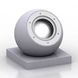 Art Lamp Sphere Shape With Hole 3d model Art Lamp Sphere Shape With Hole 3d model