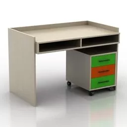 The Bedside Table With Open Space 3d model