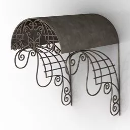 Antique Entrance Canopy 3d model