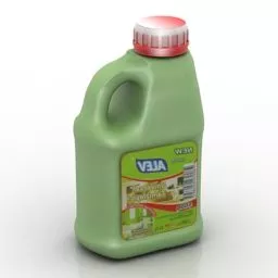 Toilet Bottle Plastic 3d model