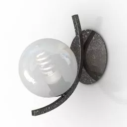 Glass Circle Lamp Ceiling Lamp 3d model