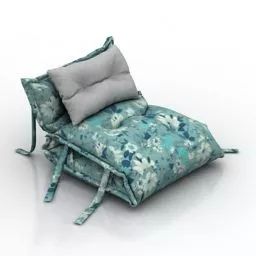 Reading Rocking Chair 3d model