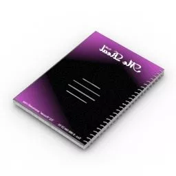 Notebook Tableware 3d model