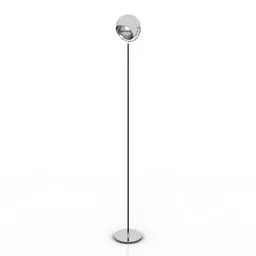 Round Ceiling Lamp White Shade 3d model