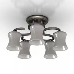 Candle Celling Lamp Antique 3d model