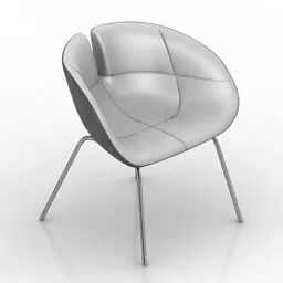 Coffee Armchair Fjord 3d model