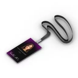 Staff Card 3d model