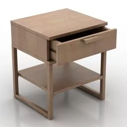Minimalist Nightstand Ikea 3d model