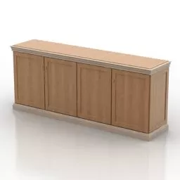 Locker With Polygon Drawer 3d model