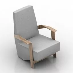 Single Armchair Silverlake 3d model