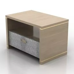 Nightstand Smaniya Bedroom Furniture 3d model