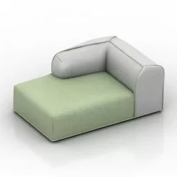 Old Settee Sofa Furniture 3d model