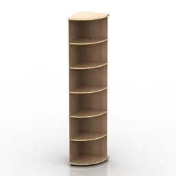 Side Low Locker With Rack Shoes 3d model