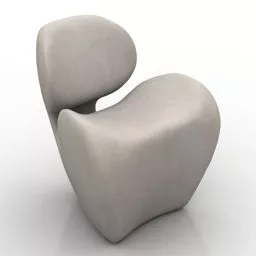 Armchair Yellow 3d model